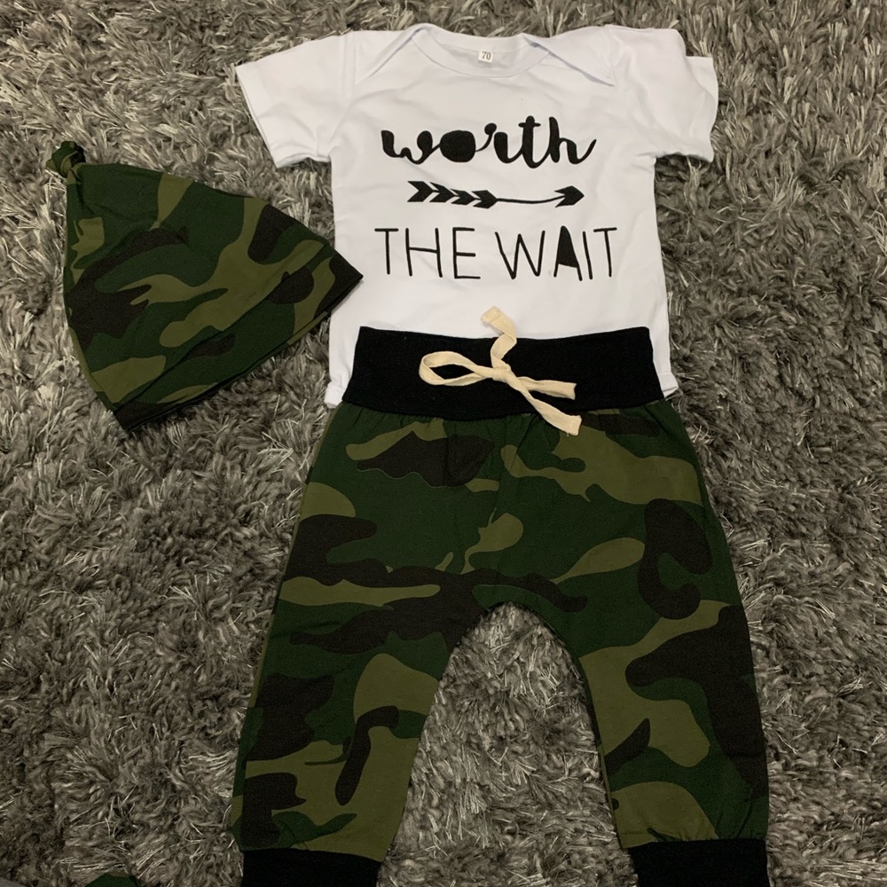 Two piece Camo set w/hat